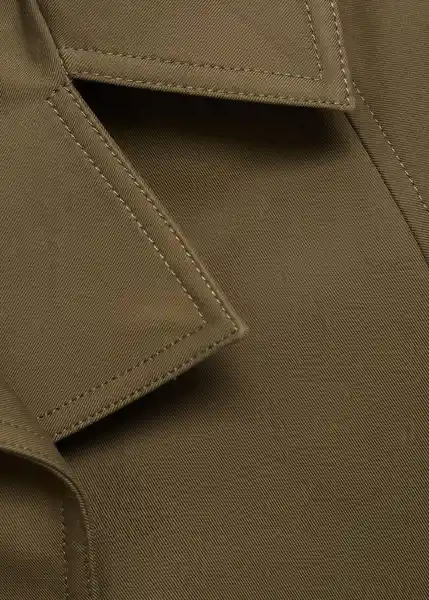 Chaqueta Habana Khaki Talla M Mujer Mango