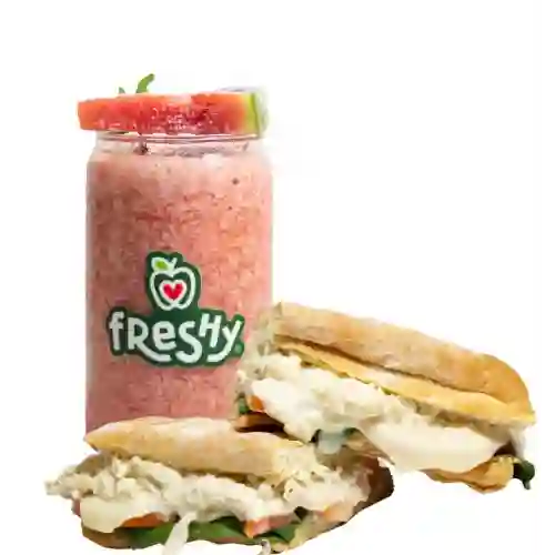 Emparedado Pollo Cremoso + Refresky