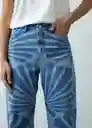 Jean Annie Mujer Azul Indigo Claro Talla 8 Naf Naf