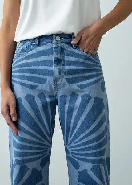Jean Annie Mujer Azul Indigo Claro Talla 8 Naf Naf