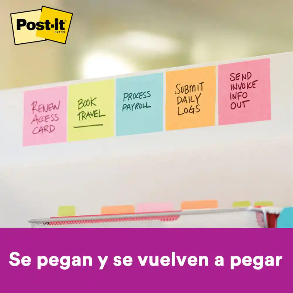 Post-It Nota Adhesiva Rosado 654 SS