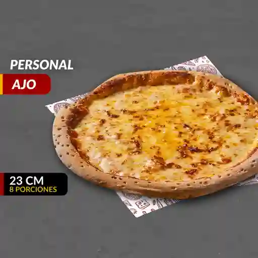 Pizza personal queso con ajo