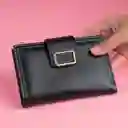 Cartera Para Mujer Hebilla Negro Miniso
