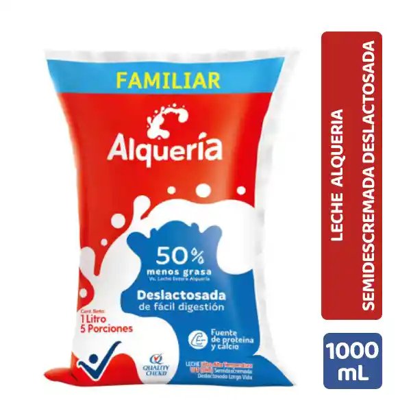 Alquería Leche Semidescremada Deslactosada