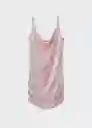 Vestido Xsirena Rosa Talla M Mujer Mango