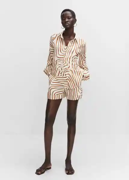 Short Samsara Crudo Talla 36 Mujer Mango