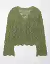 Suéter Mujer Tejido Verde Talla Medium American Eagle 03441274