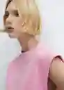 Camiseta Viri Rosa Talla S Mujer Mango