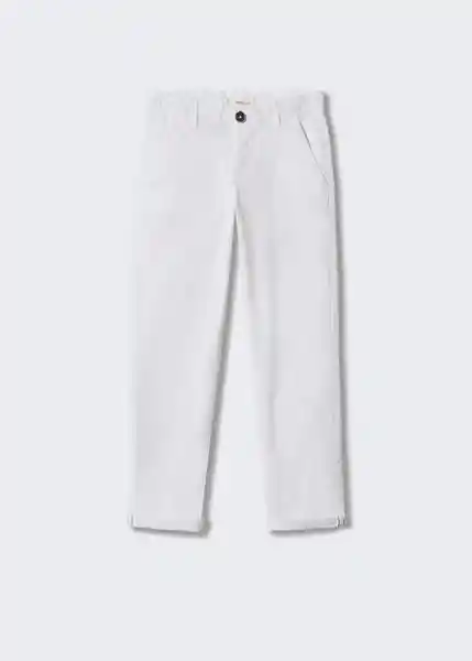 Pantalón Piccolo Blanco Talla 06 Niños Mango