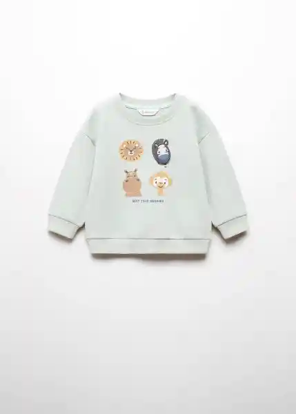 Sudadera Sabana Agua Talla 69 Niños Mango