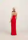 Vestido Milano Rojo Talla L Mujer Mango