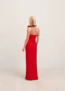 Vestido Milano Rojo Talla L Mujer Mango