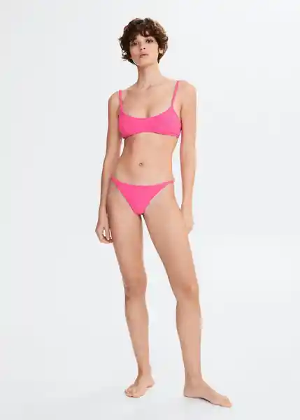 Top Bikini Corina Fucsia Talla M Mujer Mango