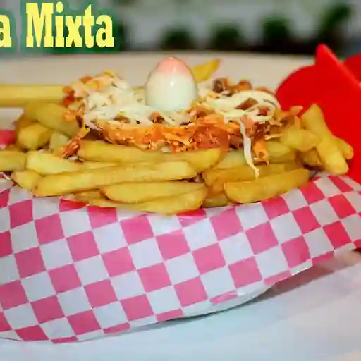 Papa Mixta Pollo - Res 