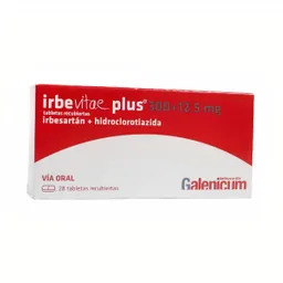 Irbevitae Plu Tabletas Recubiertas 300/12.5 Mg Caja