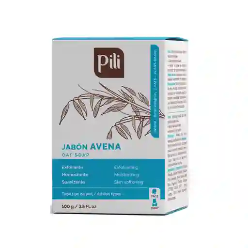 Pili Natural Jabón en Barra de Avena Oats Soap