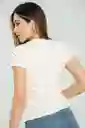 Camiseta Rib Color Marfil Talla XL Ragged