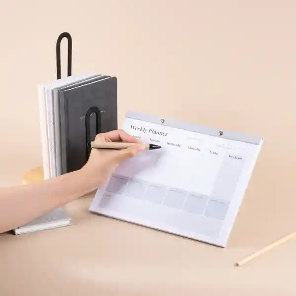 Nota Post-It Planificador Semanal Serie Silver Gray Miniso