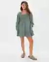 Vestido Mujer Verde Talla: X-Small American Eagle