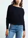 Naf Naf Blusa Tejido Negro para Mujer