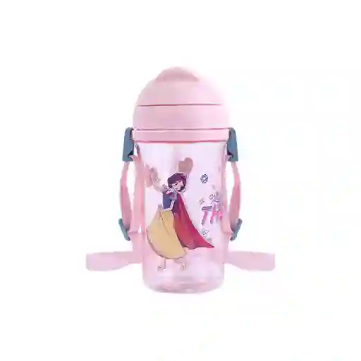 Botilo Con Pitillo Serie Disney Manga Princesas Rosa Miniso