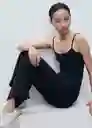 Pantalón Picol Navy Talla S Mujer Mango