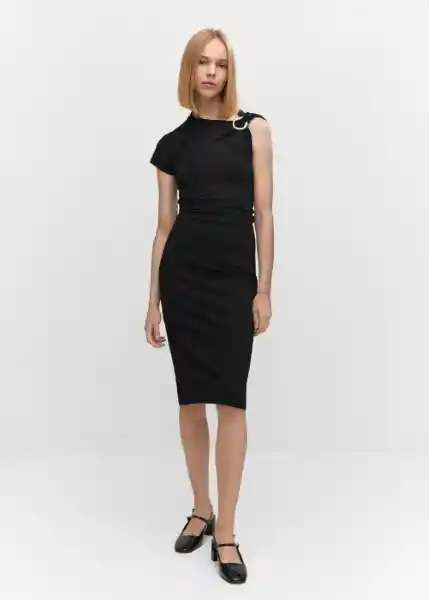 Falda Aris2 Negro Talla XS Mujer Mango