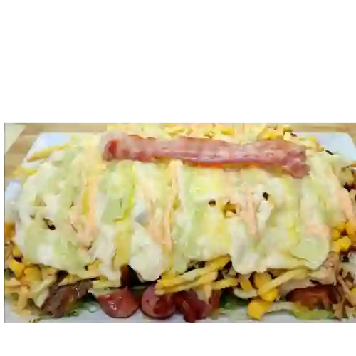 Salchipapa Costeña