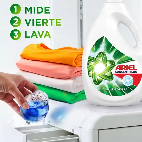 Detergente Líquido Ariel Doble Poder Concentrado