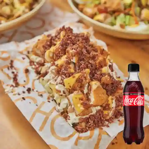 Combo Papas Chicken Fries +Cocacola S/az 500ml