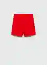 Short Celestia Rojo Talla 18 Mujer Mango