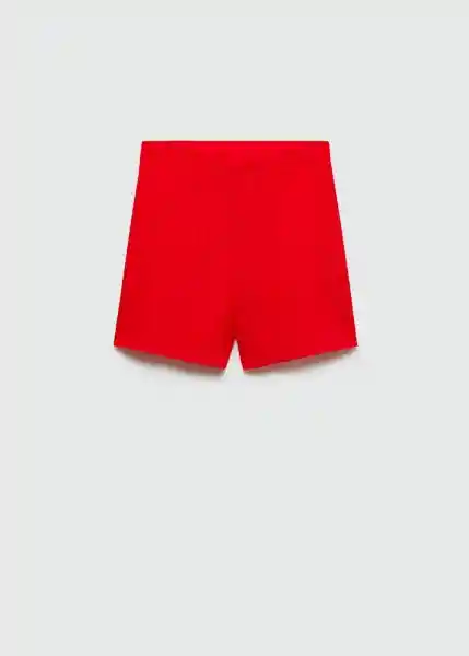 Short Celestia Rojo Talla 18 Mujer Mango