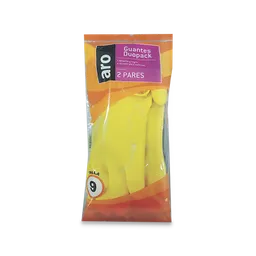 Guante Mix Negro Amarillo Talla 9 Aro