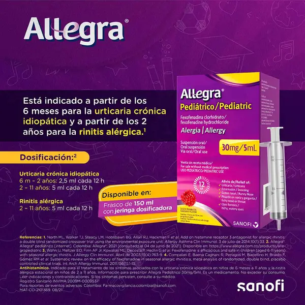 Allegra Suspensión (30 mg)