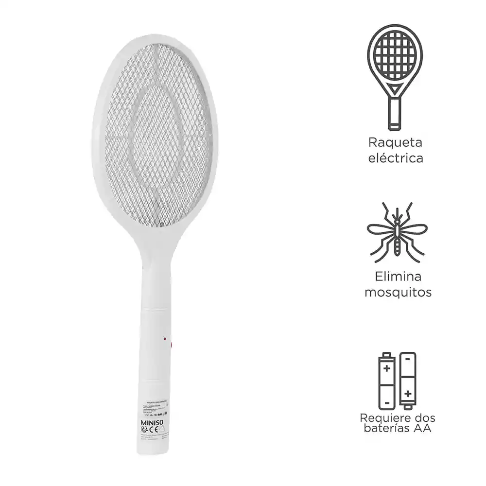 Mata Mosquito Tipo Raqueta de Pilas Miniso