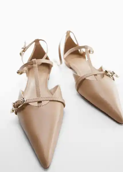 Zapatos Toda Nude Talla 35 Mujer Mango