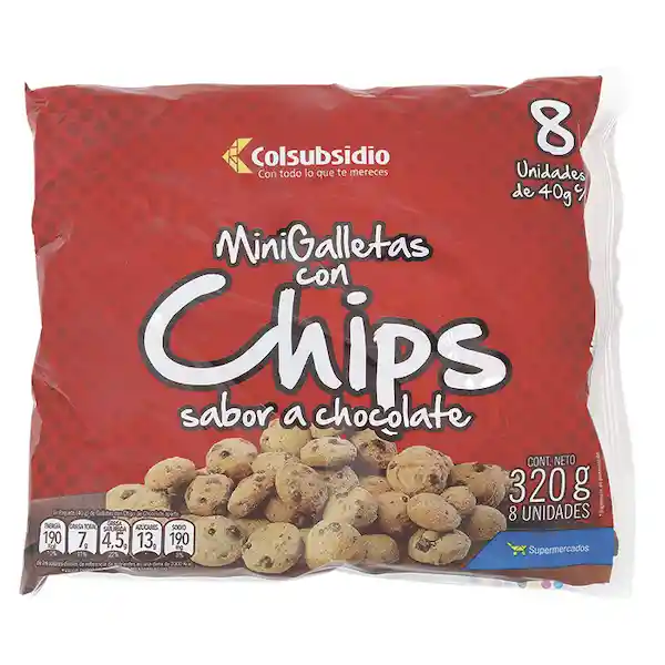 Galletas Cols Chips Chocolate 8und