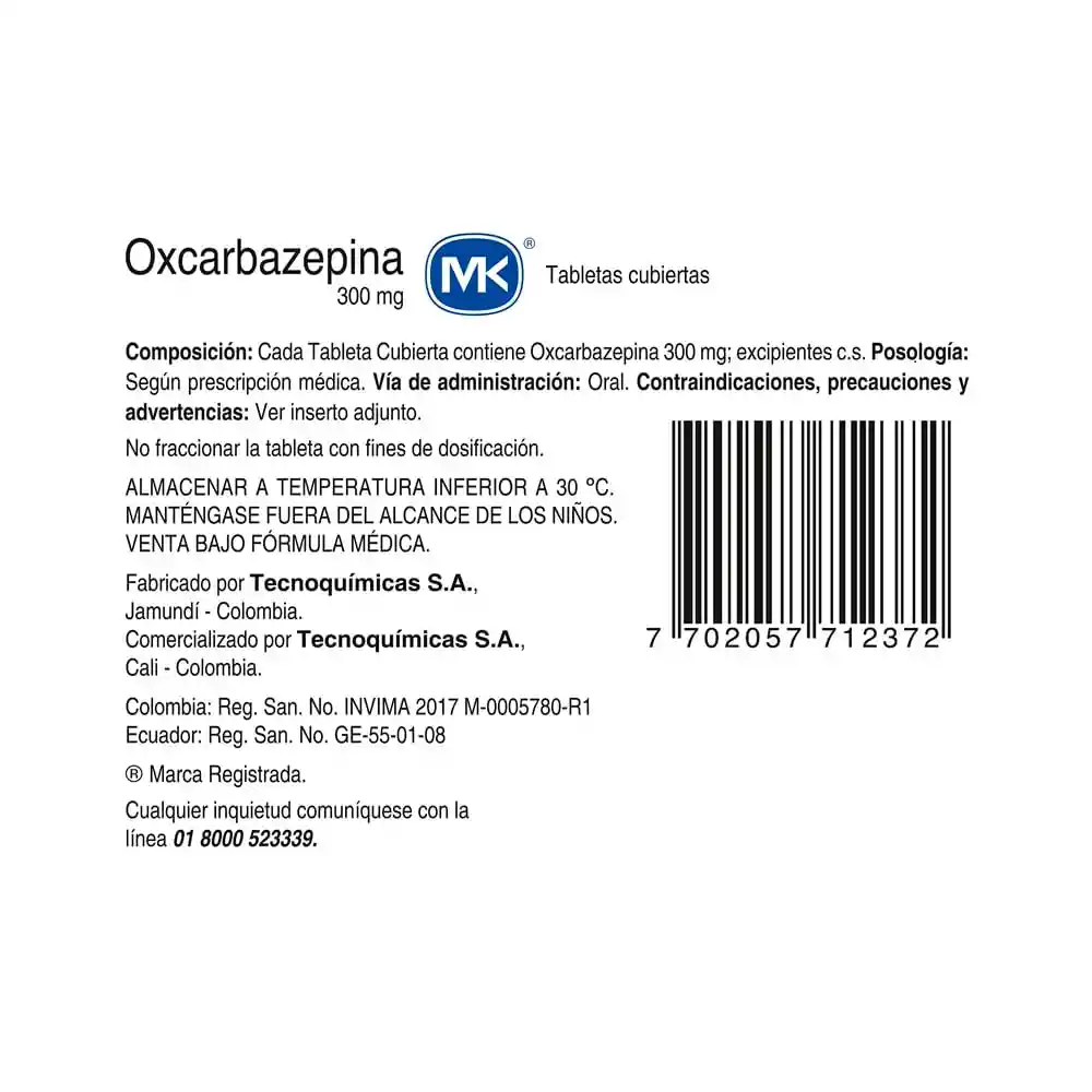 Mk Pregabalina Antiepileptico (300 Mg) Capsulas