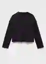 Camiseta Should Negro Talla 08 Niñas Mango