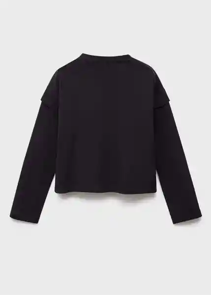 Camiseta Should Negro Talla 08 Niñas Mango