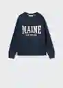 Sudadera Maine Navy Talla 06 Niños Mango