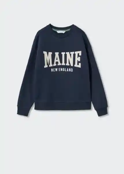 Sudadera Maine Navy Talla 06 Niños Mango