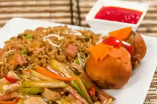 Arroz Chino y Chop Suey Agridulce