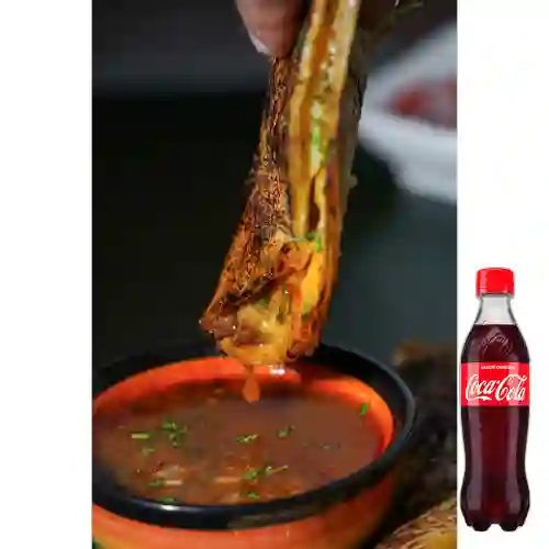 Combo Quesabirria + Coca-Cola Sabor Original 400 ml