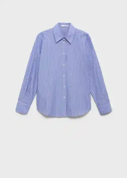 Camisa Regu Azul Talla XS Mujer Mango