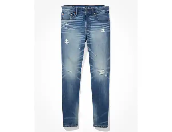 Jean Athletic Hombre Azul Oscuro Talla 30 x 30 American Eagle