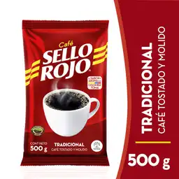 Sello Rojo Café Tradicional Tostado y Molido