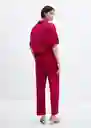 Pantalón Mogambo-w Fucsia Talla S Mujer Mango