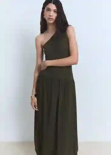 Vestido Pelican Khaki Talla S Mujer Mango