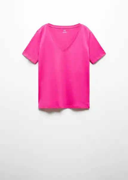 Camiseta Chalapi Fucsia Talla 28 Mujer Mango